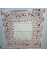 Margot Elena Cotton Bandana/Scarf 23&quot;sq. Pink/White - £7.79 GBP