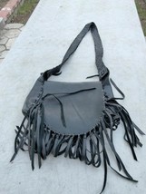 WENDY NICHOL Purse Shoulder Bag Fringe Black **READ** More photos in listing - £401.05 GBP
