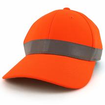 Trendy Apparel Shop ANSI 107 High Visibility Reflective Band Safety Cap - Safety - £15.97 GBP