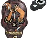 Steampunk Gearwork Clockwork Skull Magnetic Bottle Opener Refrigerator G... - $15.49