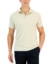 Alfani Polo Shirt Men&#39;s XL Brown Rice AlfaTech Stretch Solid Stretch - €14,68 EUR