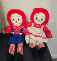 Handmade by Orena Raggedy Ann and Andy Dolls - £27.45 GBP