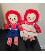 Handmade by Orena Raggedy Ann and Andy Dolls - £27.84 GBP