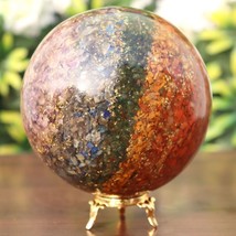 7 Chakra Orgonite Sphere Natural Healing Orgone Gemstone Fengshui Decor Ball - £140.09 GBP