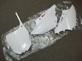 Acerbis White Front Side Panel Number Plates 15-20 Yamaha YZ125 YZ 125 Y... - $80.90