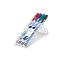 Staedtler 305F WP4 Lumocolor Correctable Transparency Pen F Pack of 4  - £39.12 GBP