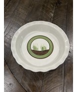 Elizabeth Krome Quail Run Hand Painted Vtg Studio Art Pottery Pie Dish S... - €42,48 EUR