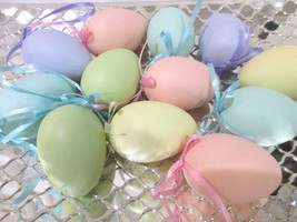Easter Spring Pastel Egg Eggs Ornaments 2.25&quot; Tree Decor Set of 12 - $298.05 MXN