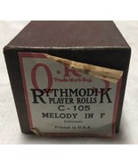 Vtg New QRS Music Ruthmodik Player Rolls C-105 Melody In F Rubinstein - £18.91 GBP