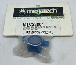 MEGATECH Aluminum Gearbox Bearing Clamp Terra Blue MTC23804 RC Part NEW - £10.24 GBP