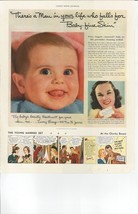 1938 Ivory Soap Print Ad- Smiling Baby, Comic Strip, 1930&#39;s Mother, 99.44 Pure - £7.99 GBP
