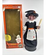 Vintage Telco Halloween Motionette Witch Animated Movements Lights Work ... - $44.88 CAD