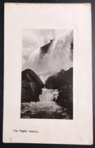 Antique 1909 RPPC Troutdale Oregon Waterfall The Mighty Waters Photo Postcard - £11.05 GBP