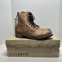 Bed Stu Protege Cap Toe Combat Chukka Boots Tan Rustic Mens 9 New In Box - £140.92 GBP