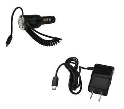 2 Amp Car Charger + Wall Charger For Alcatel Idealxcite 6030B / Cameox 5044R - £22.53 GBP