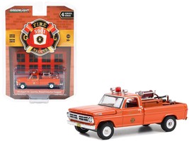 1972 Ford F-250 Pickup Truck with Fire Equipment Hose and Tank Red &quot;Lion... - $684.95 MXN