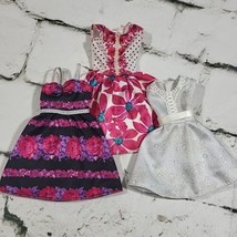 Barbie Doll Dresses Clothes Lot Of 3pcs Fancy Dressy Evening Shimmer Mattel  - £8.92 GBP