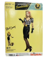 Simplicity D0787 Rockabilly Costume Pattern DC Comics Dieselpunk 6 8 10 ... - £14.86 GBP