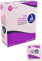 BZK Antiseptic Towelettes, 100 Count (Pack of 1) - £13.58 GBP