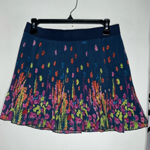 Aeropostale Navy Floral Pleated Skirt - $9.80