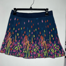 Aeropostale Navy Floral Pleated Skirt - £7.83 GBP