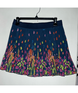 Aeropostale Navy Floral Pleated Skirt - $9.80