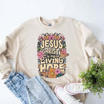 Women&#39;s Jesus Christ Is My Living Hope Sweatshirt - £34.88 GBP