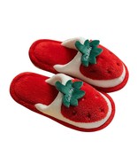 Cotton Slippers Fruit Non Slip Winter Warm Home Slippers For Indoor Outdoor - £21.99 GBP