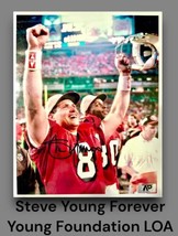 STEVE YOUNG SAN FRANCISCO 49ERS AUTOGRAPHED SIGNED 8X10 PHOTO YOUNG LOA - £104.38 GBP