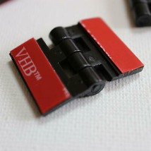 10x Black Acrylic Hinges – No glue required. Black Plastic 24mm - $18.99