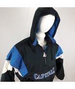 VTG Washington Capitals Starter Men Black Hooded Pullover Coat Jacket Eagle Sz L - $399.99