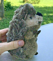 Rare vintage german Steiff Grey Hedgehog plush stuffed toy Cosy 7&quot; - $39.59
