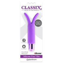 Pipedream Classix Silicone Fun Vibe Waterproof Tickling Bullet Vibrator Purple - £29.05 GBP