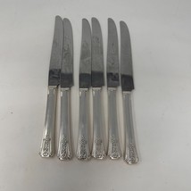 Oneida Community Tudor Fortune Vtg Silverplate Flatware Knives Lot of 6 w Case - £17.40 GBP