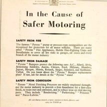 1957 Pyrene Car Fire Extinguisher Import Advertisement Autocar Automobil... - $257.03 MXN