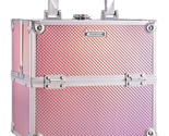 Makeup Train Case Cosmetic Organizer Case Portable Travel Storage Box 4 ... - $50.14