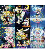 DVD ENGLISH DUBBED Sailor Moon Season 1-5 + Eternal Movies All Region + DHL - $1,824.23 MXN