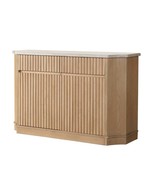 Qwin 71&quot; Server, Marble Top &amp; Oak Finish - $26,893.40 MXN