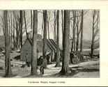 Vermont Maple Sugar Camp - Cabin Trees Snow UNP Unused UDB Postcard T10 - $40.54