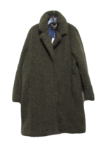 NWT J.Crew Teddy Sherpa Coat in Frosted Olive Green Cozy Furry Jacket XL $248 - $150.48