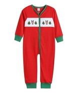 $33 Lil Cactus Red &amp; Green Christmas Tree Ruffle Flap Playsuit 6-12M NWOT - $23.01 CAD
