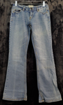 Aéropostale Bootcut Jeans Womens Size 0 Blue Denim Cotton Pockets Straight Leg - £16.18 GBP