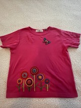 Vintage Marisa Christina Size Medium Pink Short Sleeve Embroidered Floral - €15,63 EUR