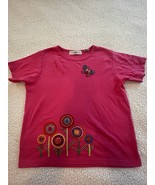 Vintage Marisa Christina Size Medium Pink Short Sleeve Embroidered Floral - $24.61 CAD