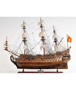 San Felipe 1690 Tall Model Ship Spanish Galleon Fully Assembled 29" L New - £567.50 GBP