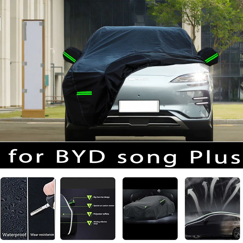 For BYD song Plus Outdoor Protection Full Car Covers Snow Cover Sunshade - £75.93 GBP