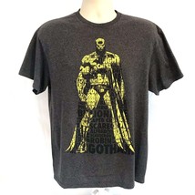 DC Comic Batman Superhero Movie Heather Gray Graphic T-Shirt Large 50/50... - $24.74