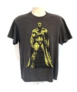 DC Comic Batman Superhero Movie Heather Gray Graphic T-Shirt Large 50/50... - $24.74