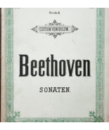 1876 Beethoven Sonaten Sonatas Song Book 2 Victorian Von Bulow Edition WHBS - $97.78 CAD