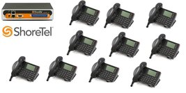 Shoretel 30 KSU VOIP Phone System  W/ 10  230 Phones Telephones - £638.64 GBP